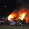 In Dietenheim stand am Mittwochabend ein Doppelhaus in Flammen. 