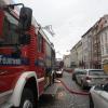 In einem Haus in der Maximilianstraße ist ein Schwelbrand ausgebrochen.