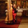 Feodora-Johanna Mandel gab mit ihrer Harfe ein Konzert in der Gundelfinger Spitalkirche.