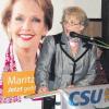 Für ihre Rede beim politischen Aschermittwoch der CSU erhielt Landratskandidatin Marita Kaiser begeisterten Applaus. 