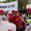 Mitarbeiter des Gaskonzerns Linde haben in Gablingen gegen die Fusionspläne ihres Konzernchefs protestiert.
