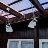 In der Vereinsgaststätte des Kleingartenvereins Pfuhl wurden Lampenschirme zerstört.