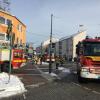 Im Haus an der Ecke Ludwigstraße/Aichacher Straße in Friedberg ist am Dienstagmorgen ein Brand ausgebrochen.
