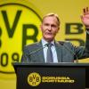 Geschäftsführer Hans-Joachim Watzke ha sich bei der Mitgliederversammlung des BVB für einen Investor ausgesprochen.