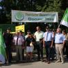 Am 31. Mai demonstrieren auch Bauern und Kommunalpolitiker aus dem Landkreis Donau-Ries gegen den geplanten Nationalpark Donau-Auen. Am Miko: Kreisobmann Karlheinz Götz.