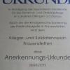 Diese Urkunde bekam der KSV Frauen-stetten vom Landkreis Dillingen überreicht. 
