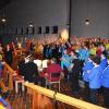 Mitreißende Klänge in der katholischen Kirche beim Abschluss der siebten Gospelnacht.  	