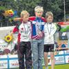 Christopher Rössle vom Lauinger Radteam Laura schaffte bei den Bayerischen Bahnmeisterschaften den zweiten Platz (ganz links).   