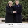 Angela Merkel und Emmanuel Macron gedachten der Opfer des ersten Weltkriegs.