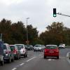 Ein überlasteter Verkehrsknoten: die Sendener Kreuzung Königsberger/Berliner Straße. Am 1. August wird der Bereich komplett gesperrt.