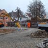 Zurückgebaut wird der Brunnen auf dem Meringer Marktplatz. Die Arbeiten für die Umgestaltung des Verkehrsraums im Ortszentrum beginnen jedoch erst im April.
