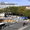 Die Bäume auf dem Bahnhofsvorplatz sollten laut ursprünglichen Überlegungen gefällt werden. Nun wird nochmal umgedacht. 