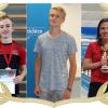 Dreikampf um den Titel AN-Sportler des Monats: (von links) Tischtennisspieler Matthias Ostermair, Kletterer Leo Clauß und Keglerin Melanie Tauber. 