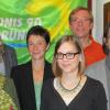 Gabriele Triebel (links) will im nächsten Jahr als Kandidatin der Grünen in den Landtag einziehen. Das Bild zeigt sie mit den neu gewählten Kreisvorstandsmitgliedern Martin Erdmann, Christine Reineking, Marie Freitag, Albrecht Winter-Winklmann und Kilian Fitzpatrick (von links).