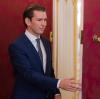 Der Bald-wieder-Kanzler und die berühmteste Türe Österreichs: Sebastian Kurz in der Wiener Hofburg, dem Sitz des Bundespräsidenten. 