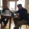 In Berlin beim Programmieren des Online-Snowdance-Festivals (von links): Marvin Voss, Tilo Reinhardt und Festival-Chef Tom Bohn. 