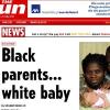 Ein schwarzes Paar aus Süd-London hat am Wochenende ein weißes Baby bekommen - mit blonden Haaren und blauen Augen: Nmachi Ihegboro.