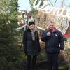 Bürgermeister Paul Gruschka eröffnete den Wintermärchen Wald gemeinsam mit Kurdirektorin Petra Nocker. 