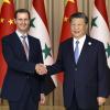 Da strahlt der syrische Diktator: Präsident Bashar al-Assad mit seinem chinesischen Amtskollegen Xi Jinping bei seinem Staatsbesuch in China.