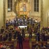Der Chor „Vox Villae“ und die Bläserakademie „advanced“ gestalteten das Benefizkonzert des Lions Clubs in der Katharinenkirche. 	 	