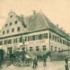 Dieses historische Foto zeigt das Gasthaus der Alten Posthalterei in Zusmarshausen gegen Ende des 19. Jahrhunderts.