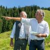 Bernie Huber (rechts) kämpft für die Erschließung des Riedberger Horns für Skifahrer.