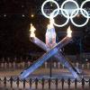 Die Olympische Flamme. Höhepunkt und Abschluss der Eröffnungsfeier der Olympischen Winterspiele in Vancouver.