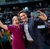 Mit 95,3 Prozent wurden Katharina Schulze und Ludwig Hartmann zum Spitzenduo der Grünen für die Landtagswahl im kommenden Jahr gewählt.