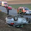 Ein schwerer Verkehrsunfall hat sich am Mittwochnachmittag auf der GZ10 zwischen Eichenhofen und Hafenhofen ereignet. 	