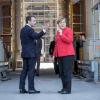 Bundeskanzlerin Angela Merkel mit dem französischen Präsidenten Emmanuel Macron in Berlin. 