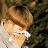 Heuschnupfen: Die Symptome sind eine triefende Nase und rote Augen. Viele Kinder sind von Allergien betroffen.