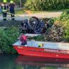 Unfall mit Dampfwagen in Lauingen: Feuerwehr birgt ungewöhnliches Fahrzeug
