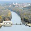 Das Donaukraftwerk Leipheim erzeugt mit seinen zwei Kaplanturbinen rund 50 Millionen Kilowattstunden pro Jahr regenerativen Strom aus Wasserkraft 