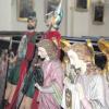 Diese Figuren werden alle zwei Jahre als Teil des Heiligen Grabs in der Kirche St. Johannes der Täufer in Gennach aufgestellt. 