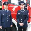 Florian Glück, der Zweite, und Christian Graf, der Erste Vorsitzende der Freiwilligen Feuerwehr Diedorf.