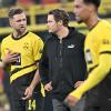 Frustriert: BVB-Coach Edin Terzic (M) und Neuzugang Niclas Füllkrug.