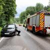 Nach einem Unfall bei St. Anna war dort am Dienstagnachmittag die Straße gesperrt.