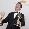 Moderator Stephen Colbert ist selbst mehrfacher Emmy-Preisträger.