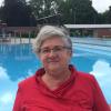 Irene Löffler ist bei jedem Wetter im Freibad anzutreffen. 