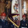 Eine Festmesse am Florianstag in der St. Michaelskirche – hier beim 140-jährigen Jubiläum vor zehn Jahren – ist für die freiwillige Feuerwehr Mering gute Tradition. Zudem proben die Mitglieder bereits den Großen Zapfenstreich.