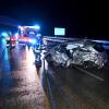 Der Opel Corsa einer 69-Jährigen wurde im April 2023 gerammt. Die Frau kam bei dem Unfall auf der B28 bei Neu-Ulm in Richtung Senden ums Leben.