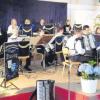 Das Akkordeonorchester des Musikvereins Dasing musizierte unter Leitung von Helmut Reichhold in der Mehrzweckhalle.  