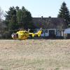 Hubschraubereinsatz in Neuburg. Der Notarzt musste per Helikopter zu einem Patienten gebracht werden.