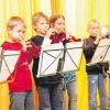 Kleine Bläser ganz groß. Beim Konzert in der Meitinger Grundschule zeigten die Musik-Kids des Jugendblasorchesters, dass sie ihre Instrumente schon im Griff haben. 