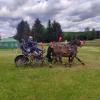 So sieht es aus, wenn Mitglieder des Vereins Pferdestärken Königsmoos unterwegs sind - wie hier auf einem Turnier in Schrobenhausen. 