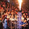 Eine große Show darf beim Bundesliga-Finale vor vollen Rängen in der Neu-Ulmer Arena nicht fehlen. Fotos: Stephan Schöttl