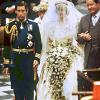 Jetzt wird geheiratet: Vater Earl Spencer (rechts) geleitet seine Tochter Diana und Prinz Charles zur Trauung in der St.Paul's Kathedrale (Archivfoto vom 29. Juli 1981). 