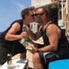 Kickboxerin Tina Schüßler küsst am liebsten ihren Lebensgefährten Clemens Brocker