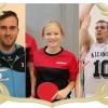Wer wird Sportler des Monats? Volleyballer Thomas Wolf (links), Tischtennisspielerin Viktoria Haberer (Mitte) oder Basketballer Benedikt Herz (rechts). Noch bis Donnerstag können Sie mitmachen.  	