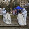 In der zentralchinesischen Stadt Xi'an hatten auch Friseure zu. 